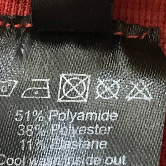 Alphalete Athletic Leggings Women L Red Mid Rise Elastic Waist Athleisure Yoga - Picture 11 of 12